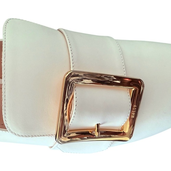 Bally Women’s Janelle Buckled Leather Loafers | Color: Bone (EU 38.5; NWT & Box) - Picture 5 of 16